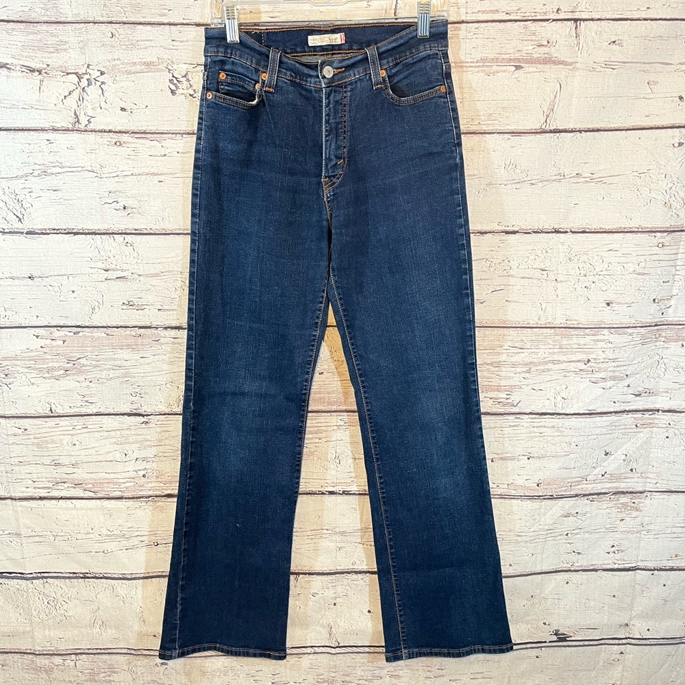 LEVI'S Jeans 512 Perfectly Slimming Flare Leg Dark Wash-10